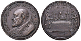 Clemente VIII (1592-1605). Medaglia An. III. Opus: G. Rancetti. BR (g 24,37 - Ø 34 mm). Prima I della data abrasa al D/.
SPL
