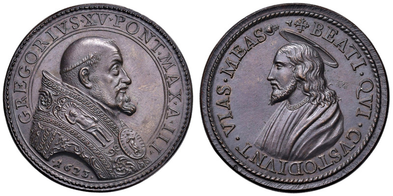 Gregorio XV (1621-1623). Medaglia 1623 An. III. Opus: G. A. Mori. BR (g 21,28 - ...
