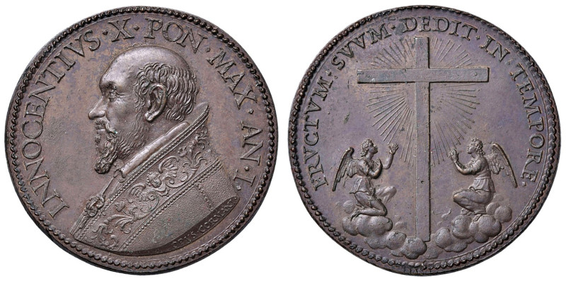 Innocenzo X (1644-1655). Medaglia 1644 An. I. Elezione al Pontificato. Opus: Cor...