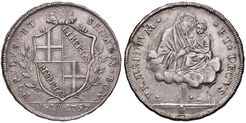 BOLOGNA. Governo Popolare (1796-1797). 10 Paoli 1797. AG (g 29,05). Gig. 6. NC D...