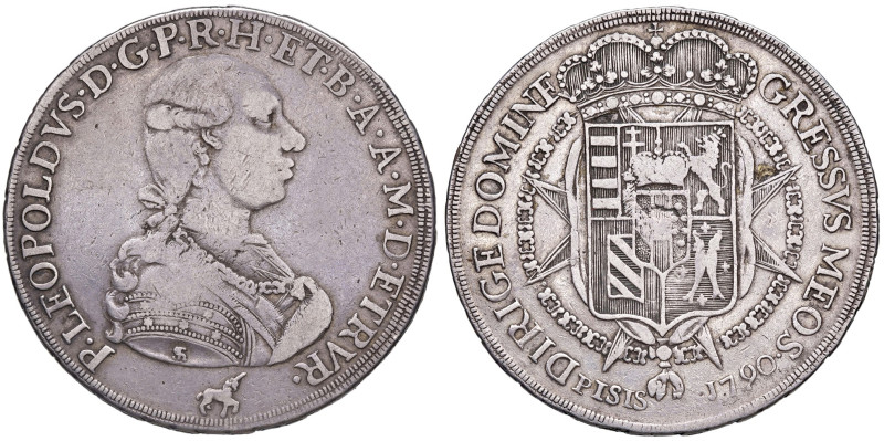 FIRENZE. Pietro Leopoldo di Lorena (1765-1790). Francescone 1790. AG (g 27,00). ...