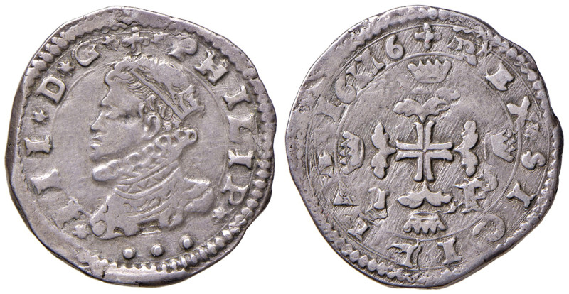 MESSINA. Filippo III (1598-1621). 3 Tarì 1616 I-P. AG (g 7,72). MIR 346/10.
BB