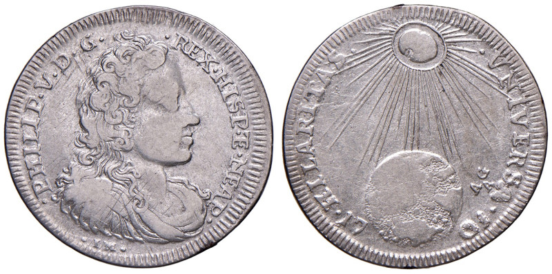 NAPOLI. Filippo V di Borbone (1700-1707). Tarì 1701. AG (g 4,31). Magliocca 74b....