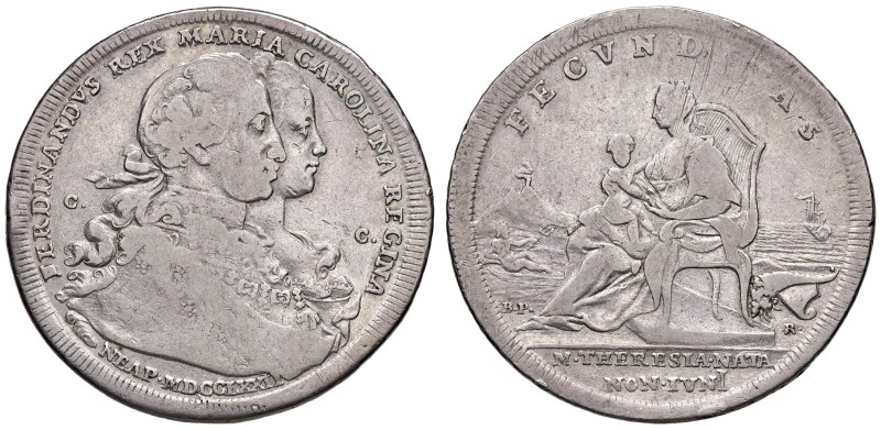 NAPOLI. Ferdinando IV di Borbone (1759-1816). 120 Grana 1772 Fecunditas. AG (g 2...