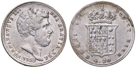 NAPOLI. Ferdinando II di Borbone (1830-1859). 20 Grana 1855. AG (g 4,55). Gig. 139; Magliocca 620.
BB