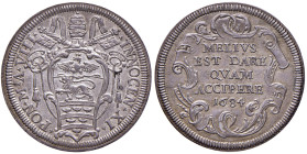 ROMA. Innocenzo XI (1676-1689). Testone 1684 An. VIII. AG (g 9,22). Munt. 75; MIR 2035/21.
qFDC