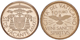 ROMA. Sede Vacante (2013). 10 Euro 2013. AU. In astuccio originale.
FDC