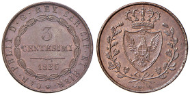 RE ELETTO. Vittorio Emanuele II (1859-1861). 3 Centesimi 1826 Bologna. CU. Gig. 21. R
SPL+