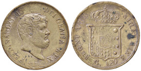 NAPOLI. Ferdinando II (1830-1859) 120 Grana 1856. (g 22,12).
qBB