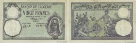 Country : ALGERIA 
Face Value : 20 Francs 
Date : 26 février 1941 
Period/Province/Bank : Banque de l'Algérie 
Catalogue reference : P.78c 
Alphabet -...