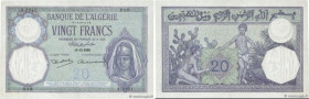 Country : ALGERIA 
Face Value : 20 Francs Numéro radar 
Date : 15 décembre 1938 
Period/Province/Bank : Banque de l'Algérie 
Catalogue reference : P.7...