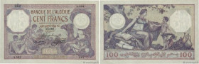 Country : ALGERIA 
Face Value : 100 Francs 
Date : 24 février 1928 
Period/Province/Bank : Banque de l'Algérie 
Catalogue reference : P.81b 
Additiona...