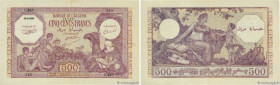 Country : ALGERIA 
Face Value : 500 Francs 
Date : 15 septembre 1944 
Period/Province/Bank : Banque de l'Algérie 
Catalogue reference : P.95 
Addition...