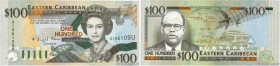 Country : CARIBBEAN  
Face Value : 100 Dollars 
Date : (1994) 
Period/Province/Bank : Eastern Caribbean Central Bank 
Department : Anguilla 
Catalogue...