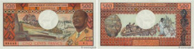 Country : CENTRAL AFRICAN REPUBLIC 
Face Value : 500 Francs 
Date : (1974) 
Period/Province/Bank : B.E.A.C. 
Department : République Centrafricaine 
C...
