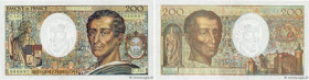 Country : FRANCE 
Face Value : 200 Francs MONTESQUIEU alphabet 101 
Date : 1992 
Period/Province/Bank : Banque de France, XXe siècle 
Catalogue refere...