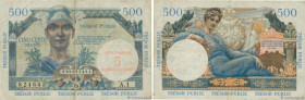 Country : FRANCE 
Face Value : 5NF sur 500 Francs TRÉSOR PUBLIC 
Date : 1960 
Period/Province/Bank : Trésor 
Catalogue reference : VF.37.01 
Additiona...
