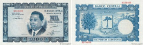 Country : EQUATORIAL GUINEA 
Face Value : 1000 Pesetas Guineanas 
Date : 12 octobre 1969 
Period/Province/Bank : Republica de Guinea Ecuatorial 
Catal...