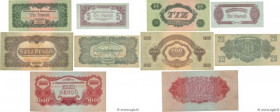 Country : HUNGARY 
Face Value : 5 à 1000 Pengo Lot 
Date : 1892 
Period/Province/Bank : Deuxième Guerre Mondiale 
Catalogue reference : P.M4-M9 
Comme...