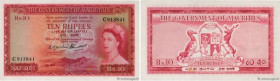 Country : MAURITIUS 
Face Value : 10 Rupees 
Date : (1954) 
Period/Province/Bank : The Government of Mauritius 
Catalogue reference : P.28 
Alphabet -...