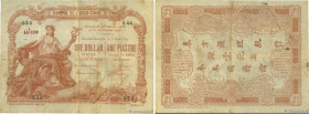 Country : FRENCH INDOCHINA 
Face Value : 1 Dollar - 1 Piastre marron 
Date : 1891 (1900) 
Period/Province/Bank : Banque de l'Indochine 
French City : ...