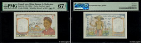 Country : FRENCH INDOCHINA 
Face Value : 1 Piastre 
Date : (1949) 
Period/Province/Bank : Banque de l'Indochine 
Catalogue reference : P.54e 
Alphabet...
