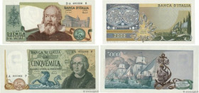 Country : ITALY 
Face Value : 2000 et 5000 Lire Lot 
Date : 1973 
Period/Province/Bank : Banca d'Italia 
Catalogue reference : P.102b et P.103a 
Alpha...
