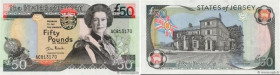 Country : JERSEY 
Face Value : 50 Pounds 
Date : (2000) 
Period/Province/Bank : States of Jersey, Administration anglaise 
Catalogue reference : P.30a...