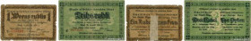 Country : LATVIA 
Face Value : 1 et 3 Roubles Lot 
Date : 15 août 1919 
Period/Province/Bank : Émission de Nécessité 
French City : Riga 
Catalogue re...