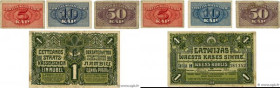 Country : LATVIA 
Face Value : 1 Rublis, 5, 10 et 50 Kapeikas Lot 
Date : (1919-1920) 
Period/Province/Bank : Latvian Small Exchange Note 
Catalogue r...