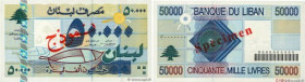 Country : LEBANON 
Face Value : 50000 Livres Spécimen 
Date : 1999 
Period/Province/Bank : Banque du Liban 
Catalogue reference : P.77s 
Alphabet - si...