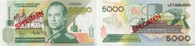 Country : LUXEMBOURG 
Face Value : 5000 Francs Spécimen 
Date : avril 1993 
Period/Province/Bank : Institut Monétaire Luxembourgeois 
Catalogue refere...