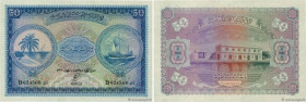 Country : MALDIVE ISLANDS 
Face Value : 50 Rupees 
Date : 04 juin 1960 
Period/Province/Bank : Maldivian State, Government Treasurer 
Catalogue refere...