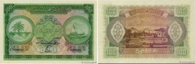 Country : MALDIVE ISLANDS 
Face Value : 100 Rupees 
Date : 04 juin 1960 
Period/Province/Bank : Maldivian State, Government Treasurer 
Catalogue refer...