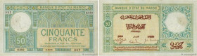 Country : MOROCCO 
Face Value : 50 Francs 
Date : 02 décembre 1931 
Period/Province/Bank : Banque d'État du Maroc 
Catalogue reference : P.19 
Additio...