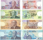 Country : MOROCCO 
Face Value : 10 au 200 Dirhams Lot 
Date : 1987 (1991) 
Period/Province/Bank : Bank Al-Maghrib 
Catalogue reference : P.63 au P.66 ...