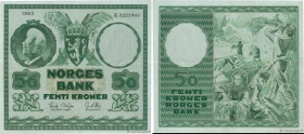 Country : NORWAY 
Face Value : 50 Kroner 
Date : 1963 
Period/Province/Bank : Norges Bank 
Catalogue reference : P.32c 
Alphabet - signatures - series...