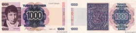 Country : NORWAY 
Face Value : 1000 Kroner 
Date : 1990 
Period/Province/Bank : Norges Bank 
Catalogue reference : P.45a 
Alphabet - signatures - seri...