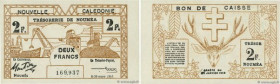 Country : NEW CALEDONIA 
Face Value : 2 Francs 
Date : 29 mars 1943 
Period/Province/Bank : Trésorerie de Nouméa 
Catalogue reference : P.56b 
Additio...