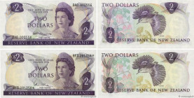 Country : NEW ZEALAND 
Face Value : 2 Dollars Lot 
Date : (1967-1981) 
Period/Province/Bank : The Reserve Bank of New Zealand 
Catalogue reference : P...
