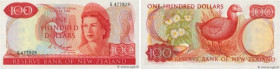 Country : NEW ZEALAND 
Face Value : 100 Dollars 
Date : (1975-1977) 
Period/Province/Bank : The Reserve Bank of New Zealand 
Catalogue reference : P.1...