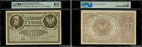 Country : POLAND 
Face Value : 1000 Marek 
Date : 17 mai 1919 
Period/Province/Bank : Polska Krajowa Kasa Pozyczkowa 
Catalogue reference : P.22d 
Alp...