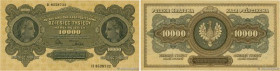 Country : POLAND 
Face Value : 10000 Marek 
Date : 11 mars 1922 
Period/Province/Bank : Polska Krajowa Kasa Pozyczkowa 
Catalogue reference : P.32 
Al...