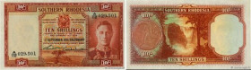 Country : SOUTHERN RHODESIA 
Face Value : 10 Shillings 
Date : 01 septembre 1951 
Period/Province/Bank : Southern Rhodesia Currency Board 
Catalogue r...