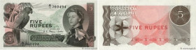 Country : SEYCHELLES 
Face Value : 5 Rupees 
Date : 01 janvier 1968 
Period/Province/Bank : Government of Seychelles 
Catalogue reference : P.14 
Alph...