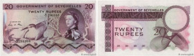 Country : SEYCHELLES 
Face Value : 20 Rupees 
Date : 01 janvier 1974 
Period/Province/Bank : Government of Seychelles 
Catalogue reference : P.16c 
Al...
