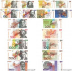 Country : SLOVENIA 
Face Value : 10 au 10000 Tolarjev Spécimen 
Date : 1992-1994 
Period/Province/Bank : Banque de Slovenie 
Catalogue reference : P.1...