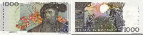 Country : SWEDEN 
Face Value : 1000 Kronor 
Date : 1989 
Period/Province/Bank : Sveriges Riksbank 
Catalogue reference : P.60a 
Alphabet - signatures ...