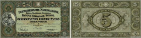 Country : SWITZERLAND 
Face Value : 5 Francs 
Date : 02 décembre 1926 
Period/Province/Bank : Banque Nationale Suisse 
Catalogue reference : P.11g 
Al...