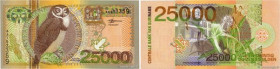 Country : SURINAM 
Face Value : 25000 Gulden 
Date : 01 janvier 2000 
Period/Province/Bank : Centrale Bank van Suriname 
Catalogue reference : P.154 
...